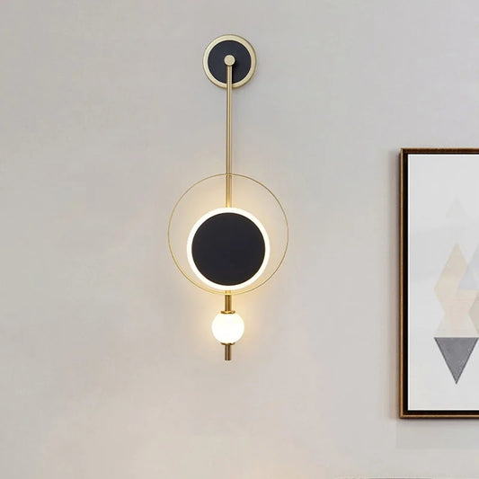 Nordic Round Geometeic Led Bed Walllamp