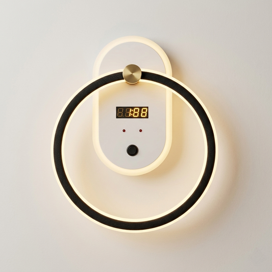 Digital Clock Led Wall Lamp