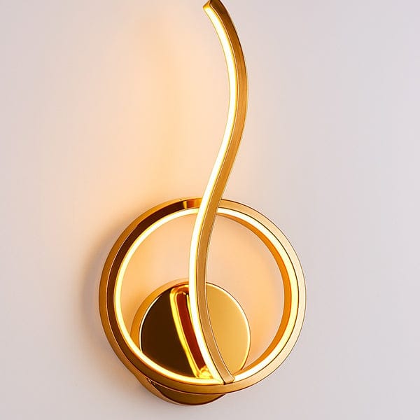 Modern Rounded Spiral Line Styled Wall Lamp