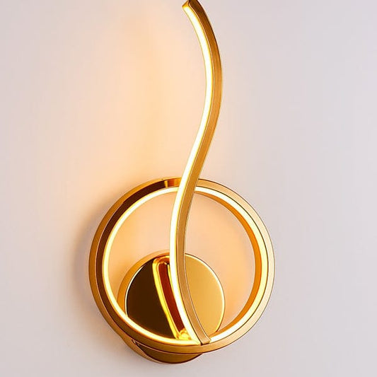Modern Rounded Spiral Line Styled Wall Lamp