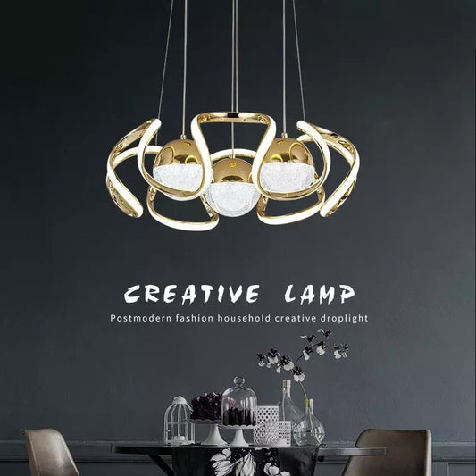Nordic Golden Led Warm Chandlier Light