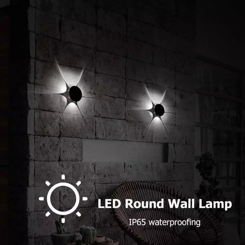 Led 6wave Outdoor WaterProof Walllight