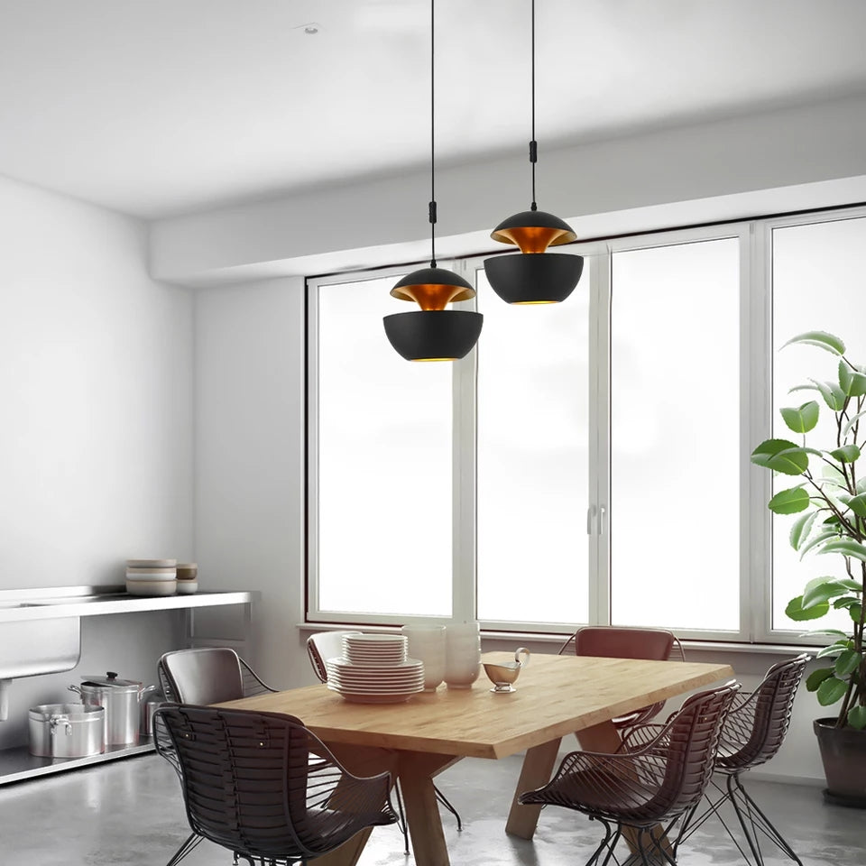 Modern Black Apple Hanging Light