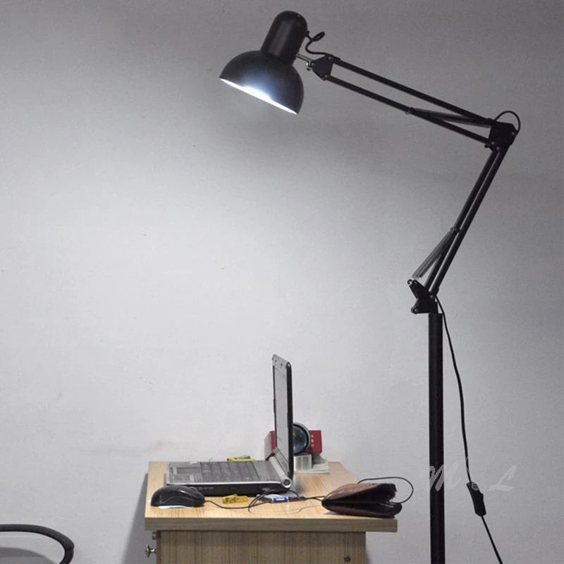 Study Black Rotatable Floor Lamp