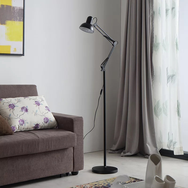 Study Black Rotatable Floor Lamp