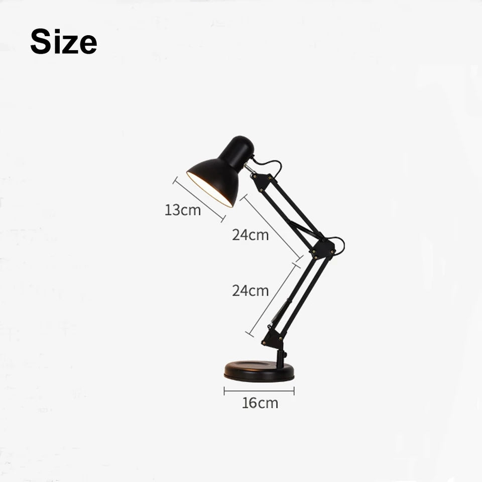 Table Study Lamp Black & White