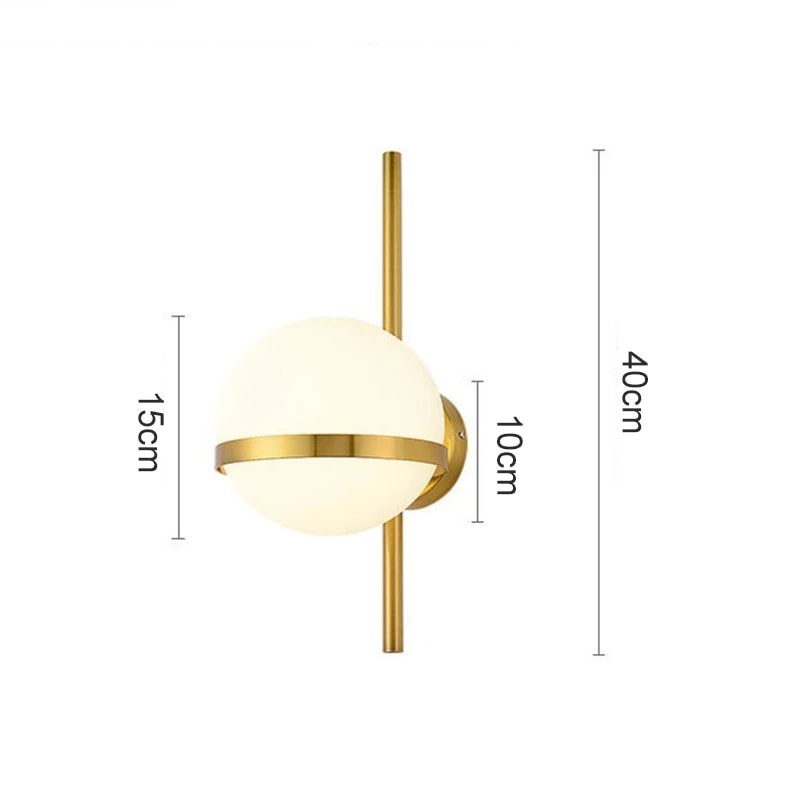 Brass Metallic Antique Modern Walllight