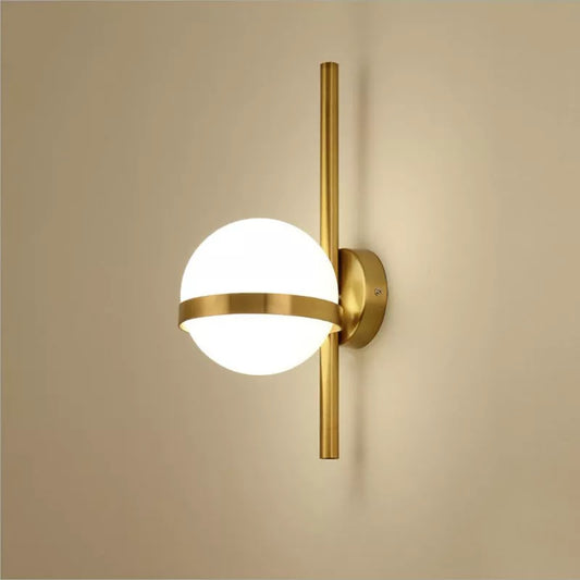 Brass Metallic Antique Modern Walllight