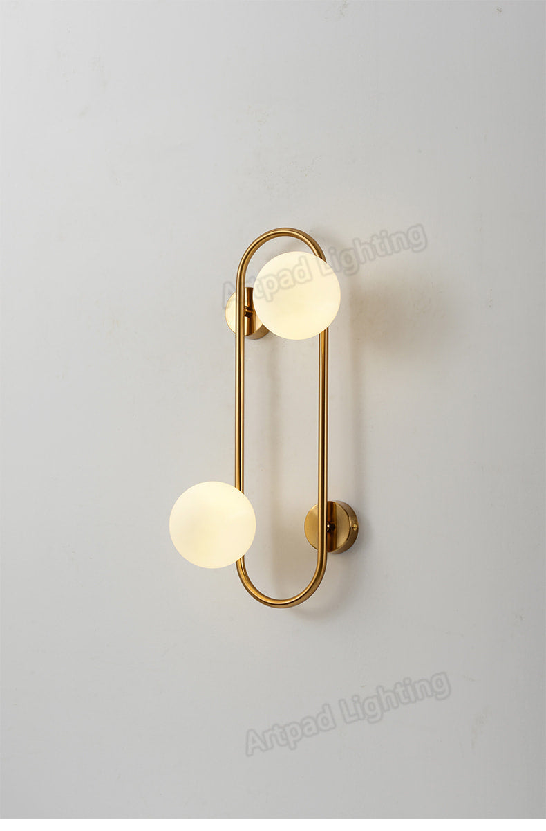 Long Brass Metallic Walllight