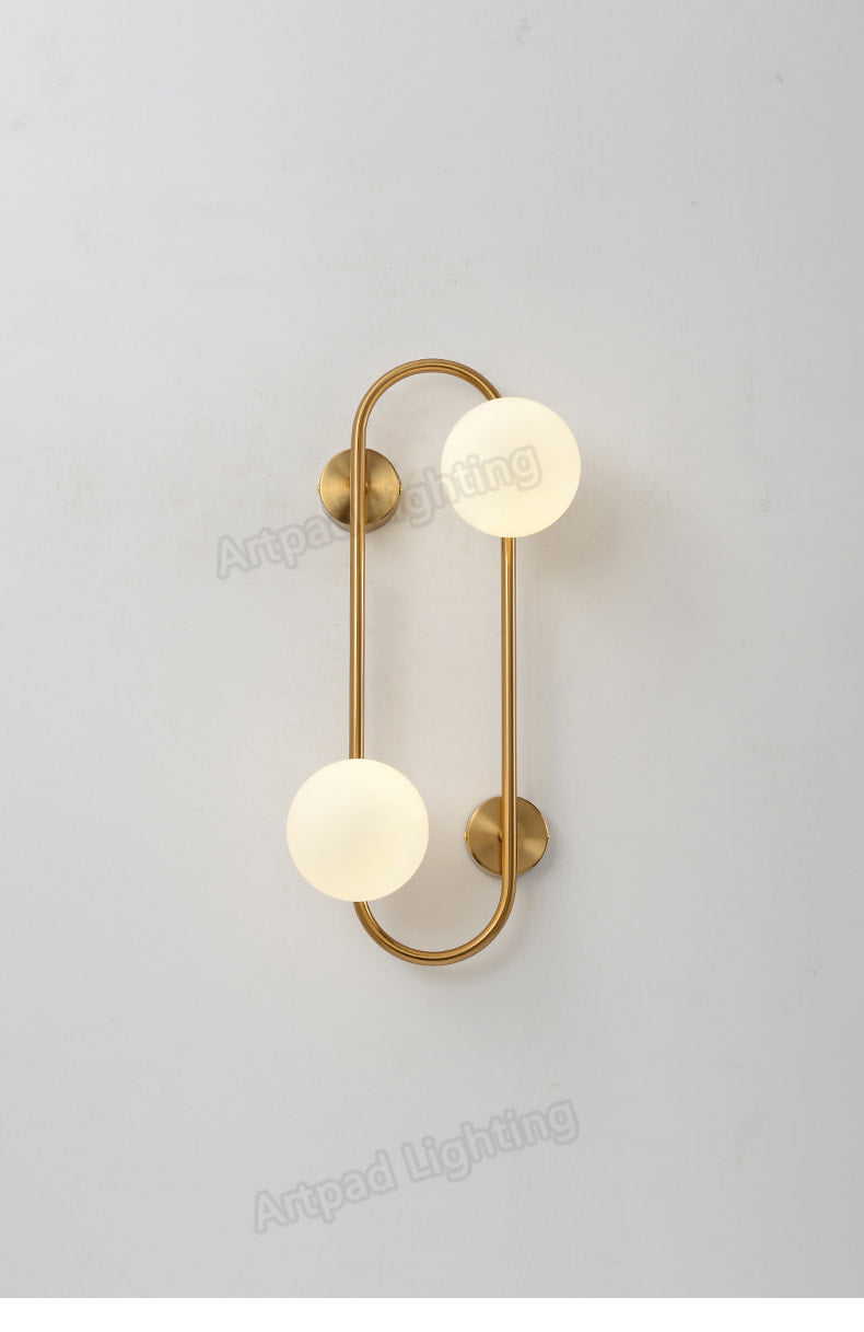 Long Brass Metallic Walllight