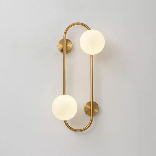 Long Brass Metallic Walllight