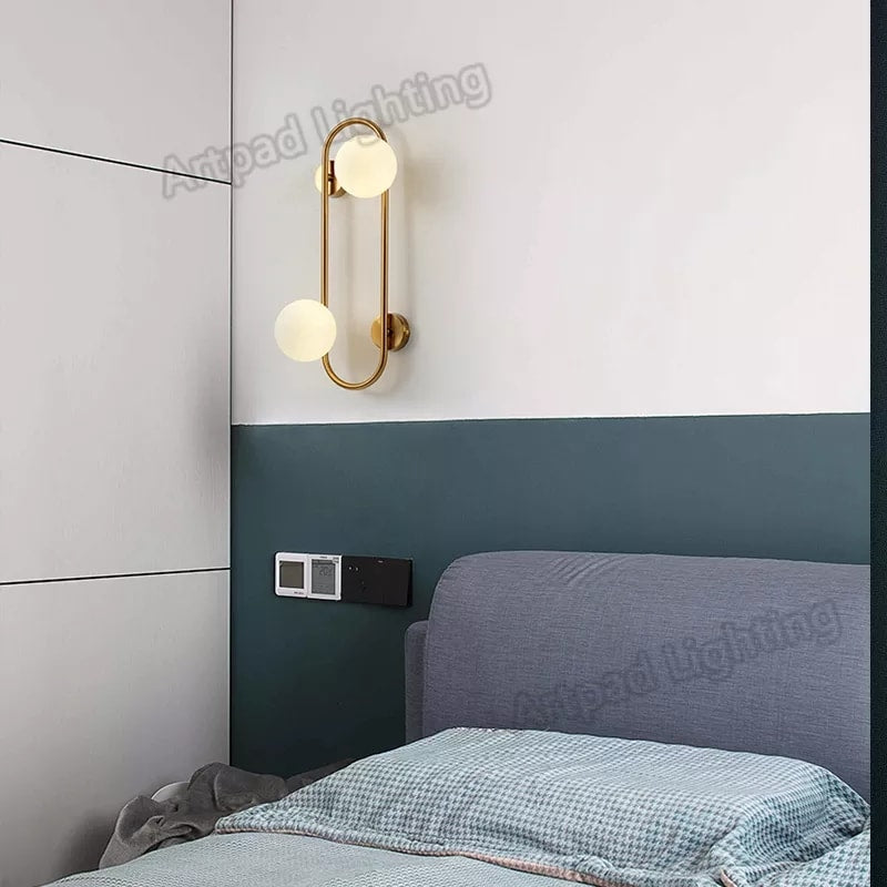 Long Brass Metallic Walllight