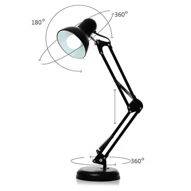 Table Study Lamp Black & White