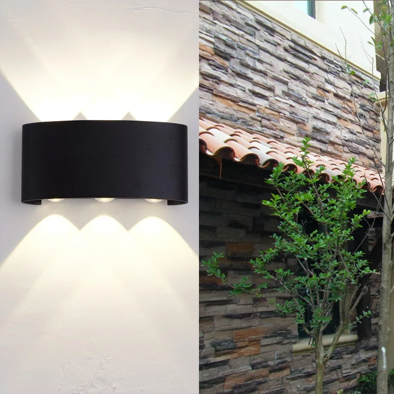 Led 6Wave Outdoor Waterproof Walllight