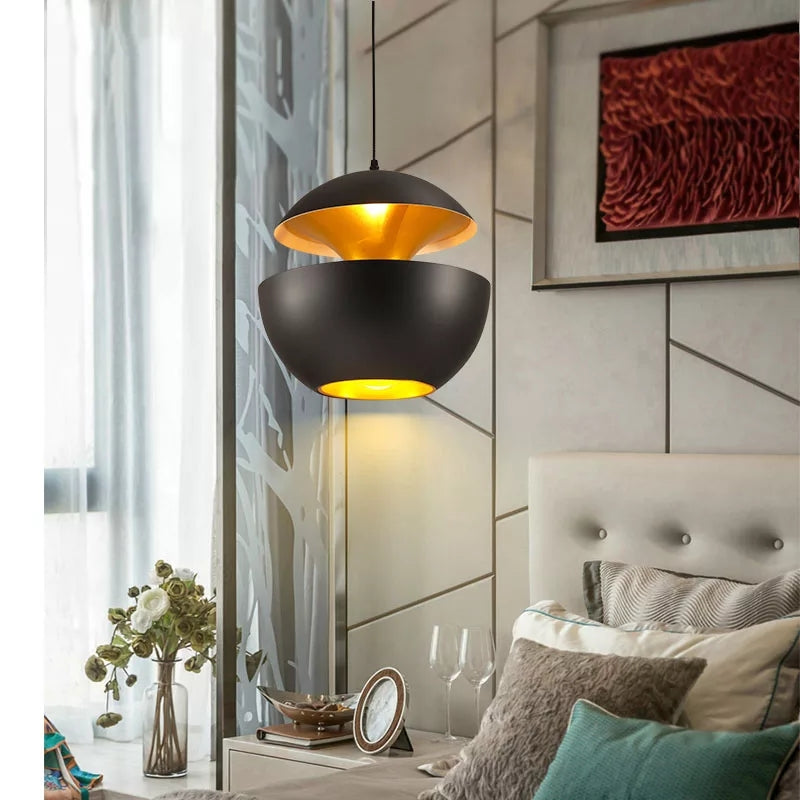 Modern Black Apple Hanging Light