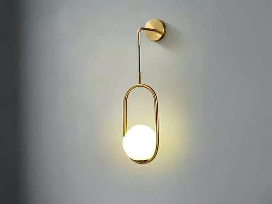 Brass Globe Golden Wallhanging Walllight