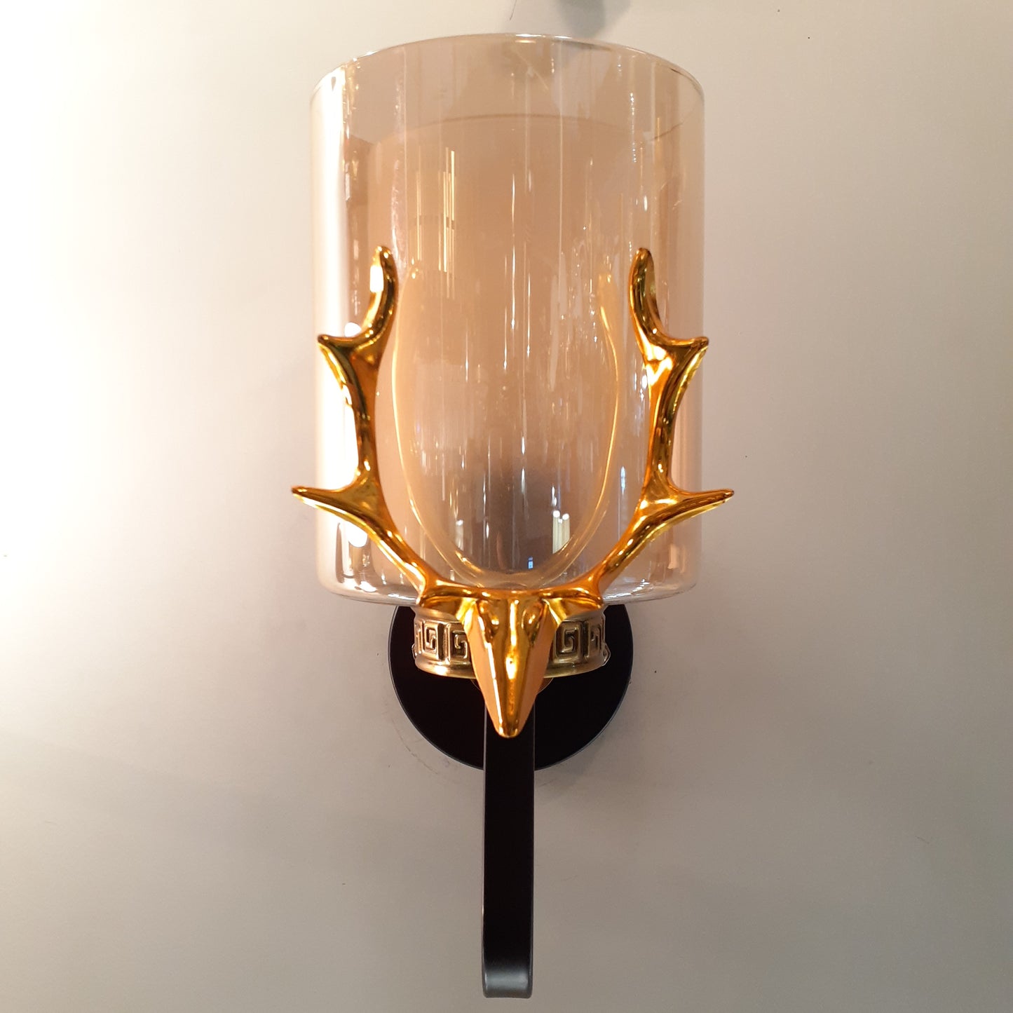 Deer Scripture Golden Walllight