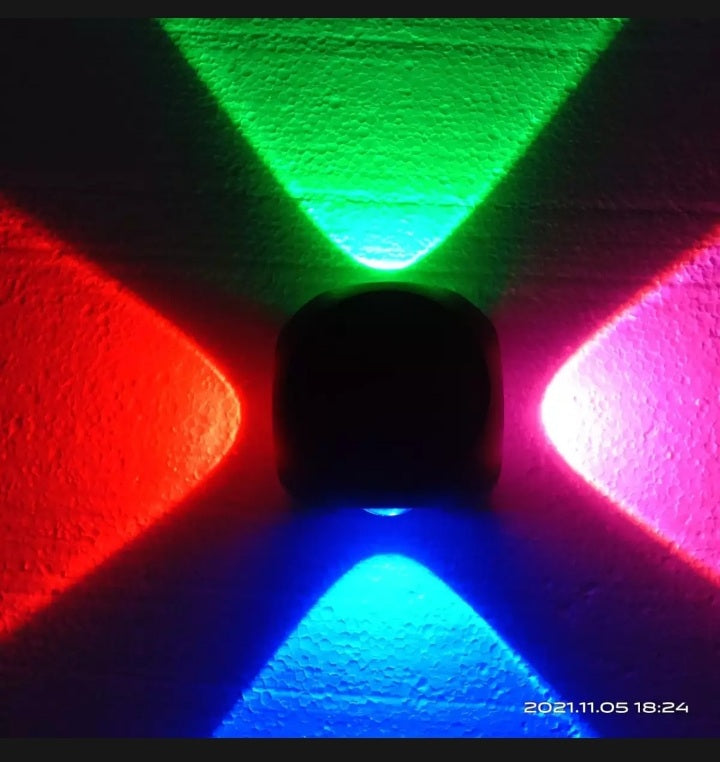 Led 4 Sided RGB Waterproof Wallight