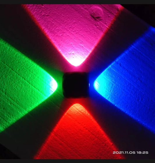 Led 4 Sided RGB Waterproof Wallight