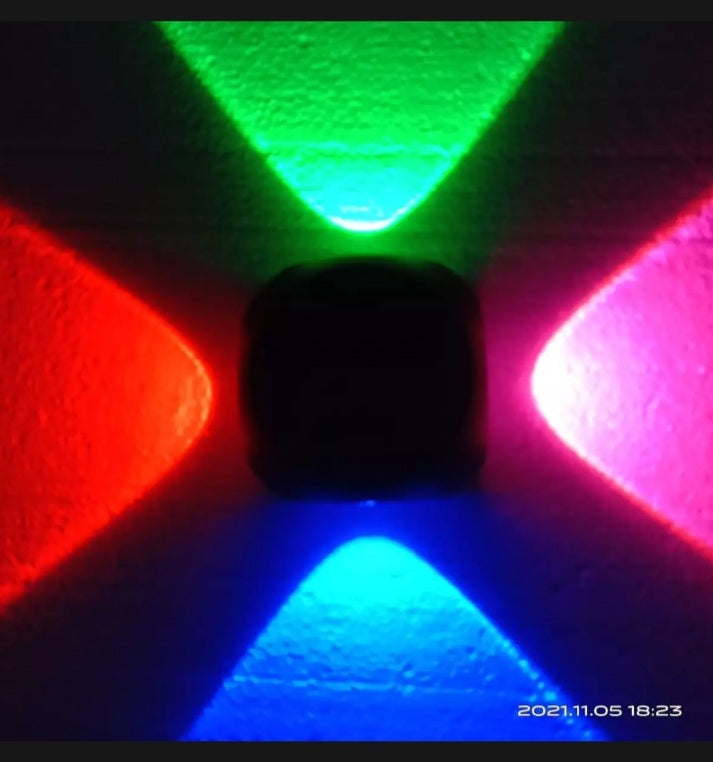 Led 4 Sided RGB Waterproof Wallight