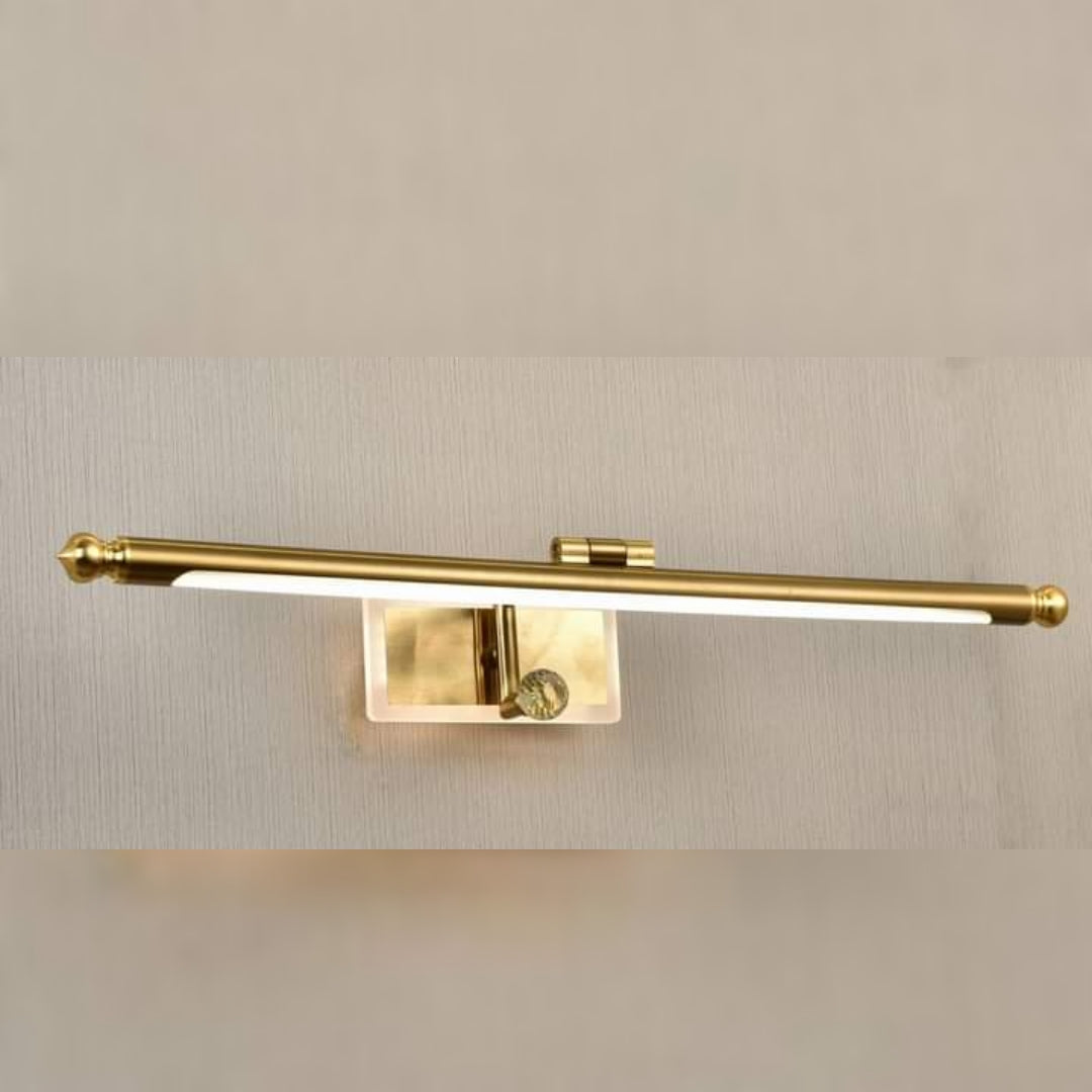 Led Brass Metallic Golden Picture Mirror Light