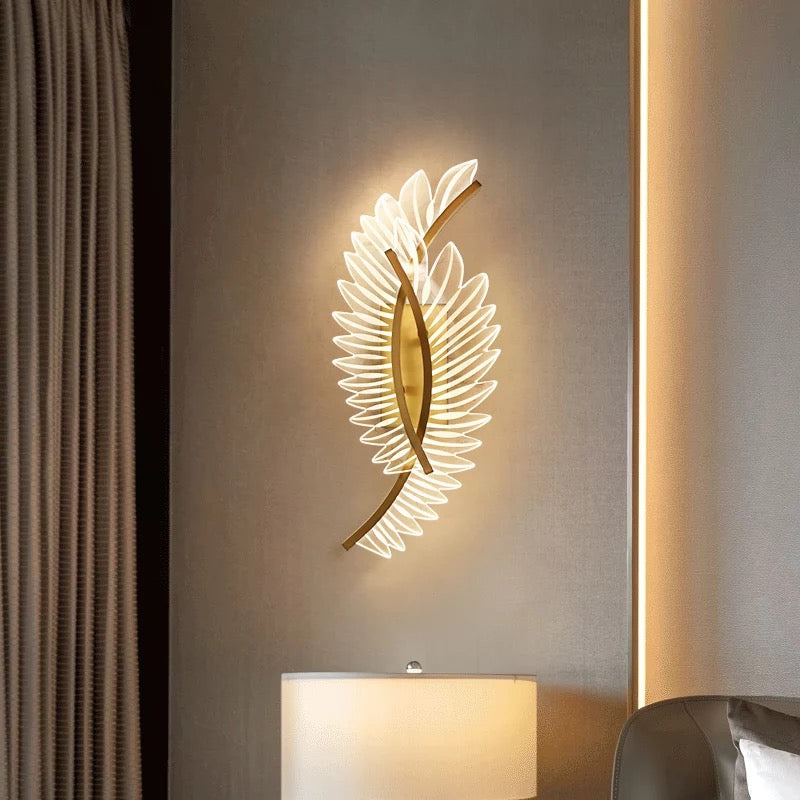 Golden Wings Led Walllight