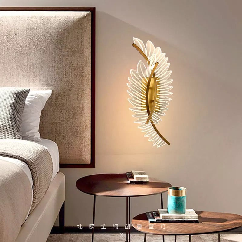 Golden Wings Led Walllight