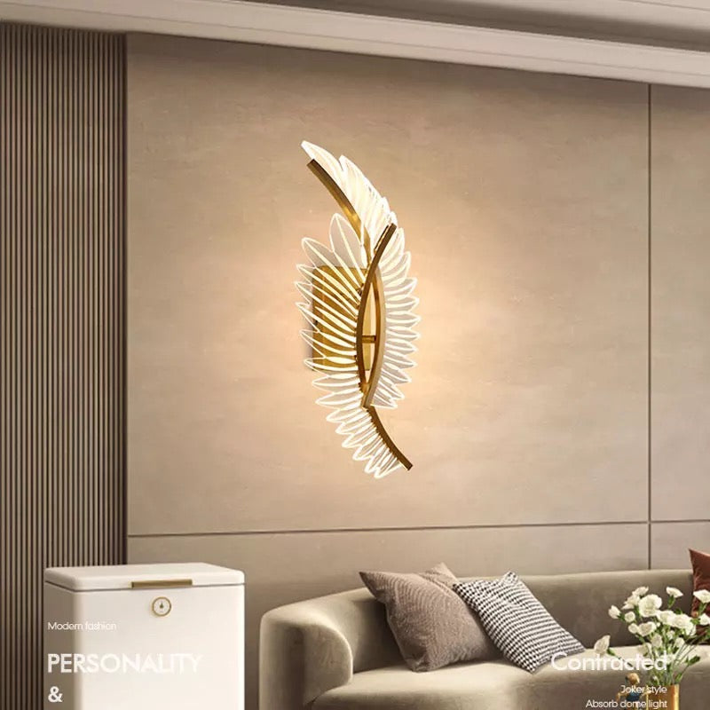 Golden Wings Led Walllight