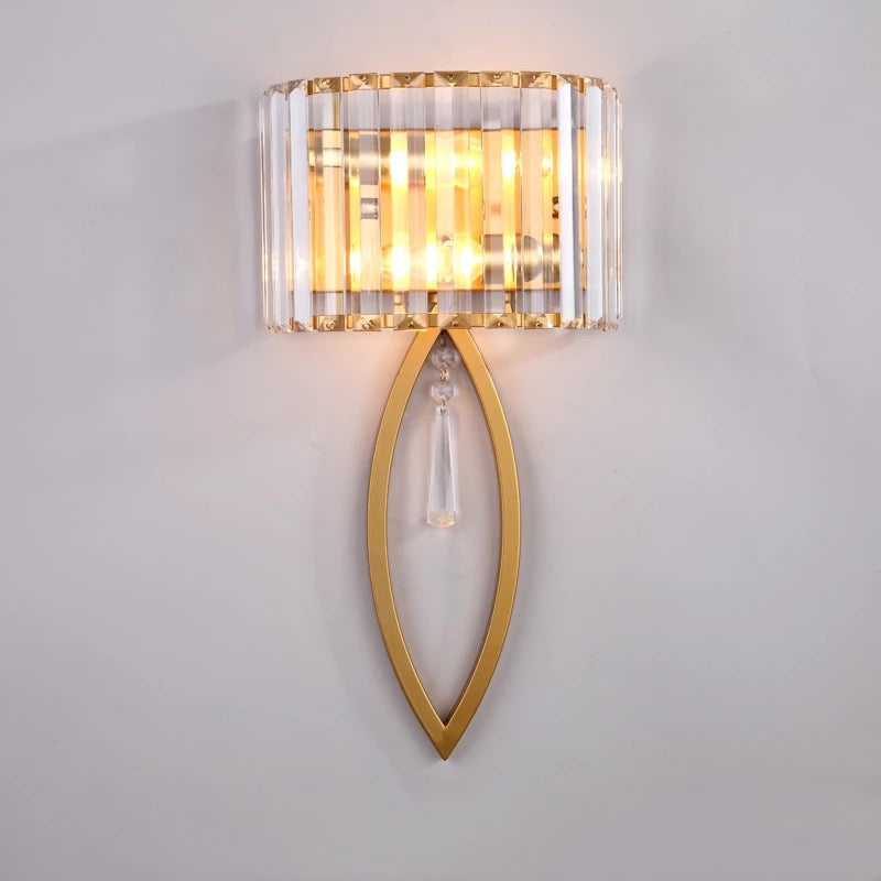 Crystal Golden Modern Walllight