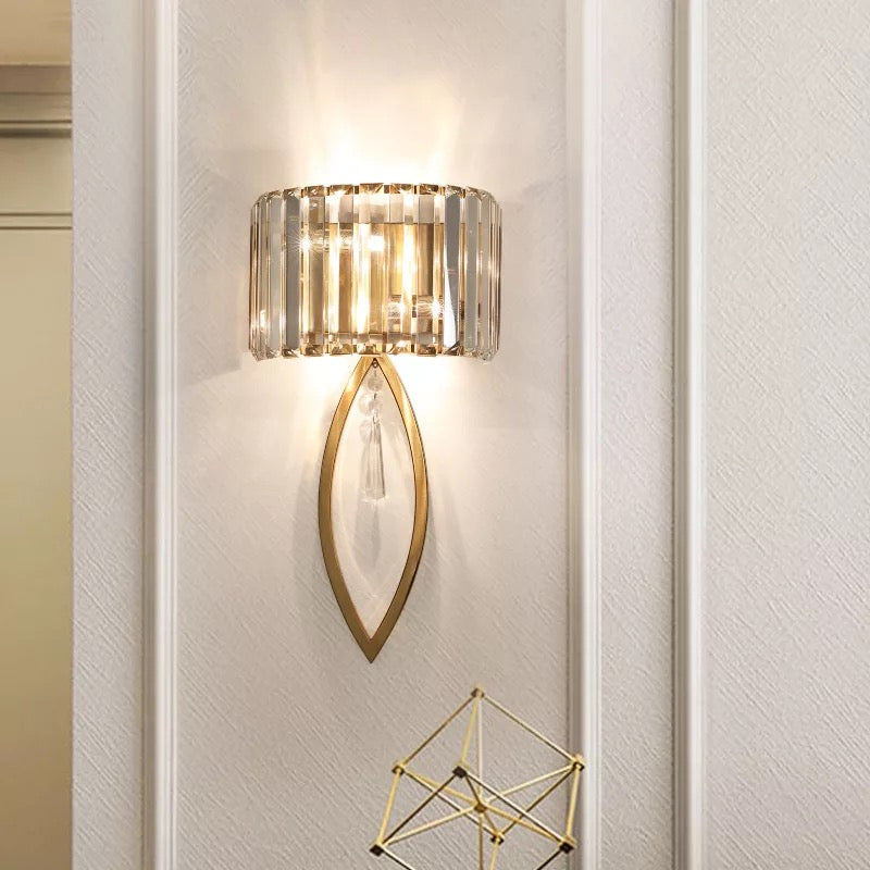 Crystal Golden Modern Walllight