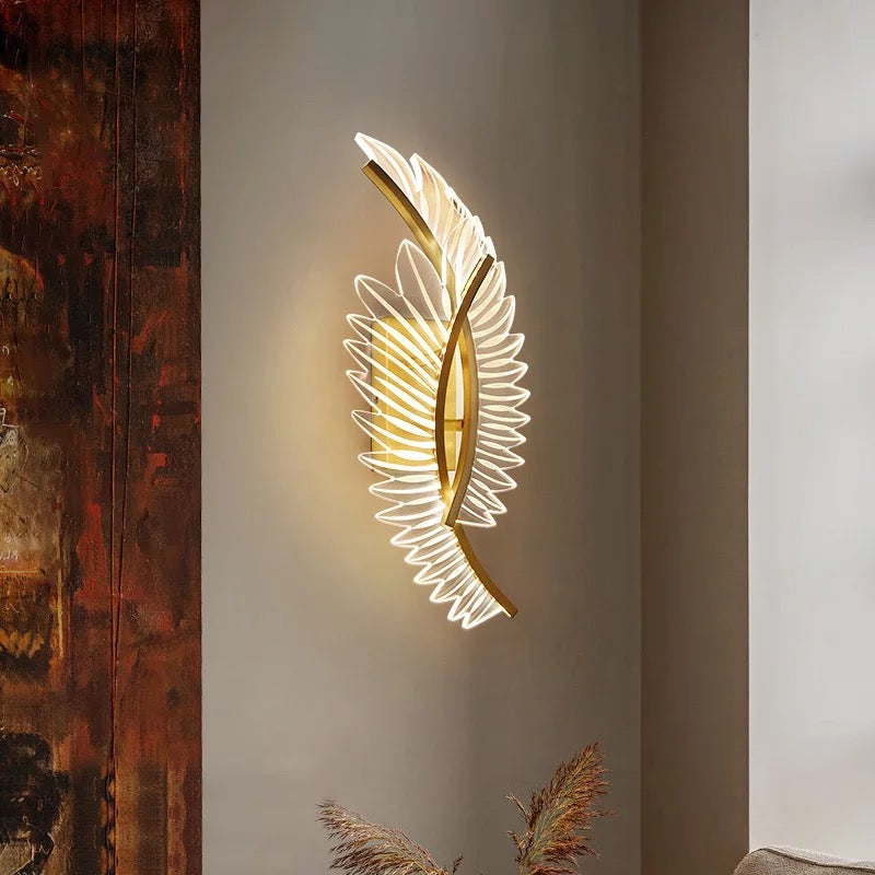 Golden Wings Led Walllight