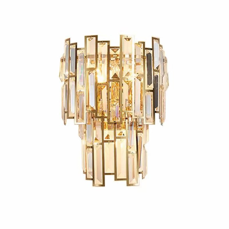 Crystal Brass Modern Wall Light