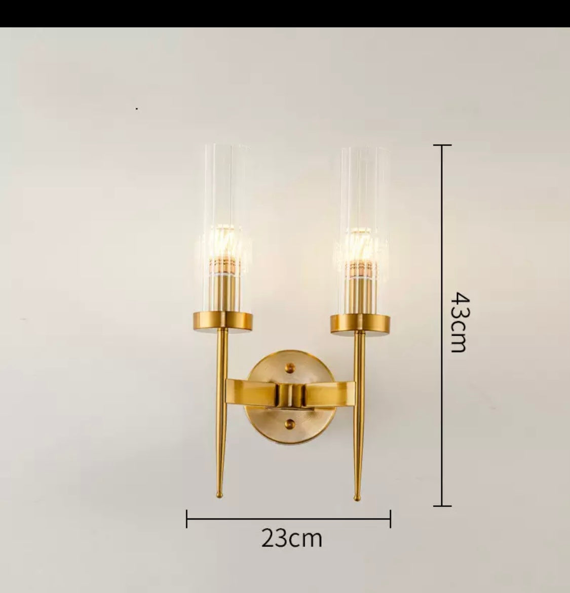 Brass Golden Double Walllight